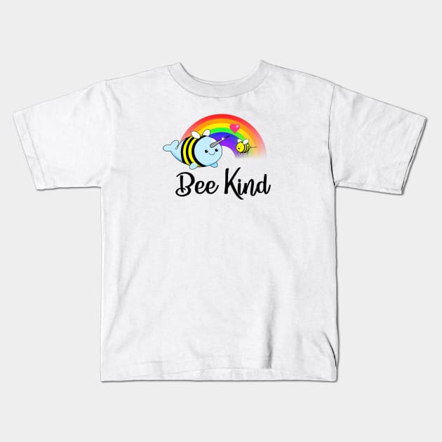 Bee Kind Kids T-Shirt by ferinefire